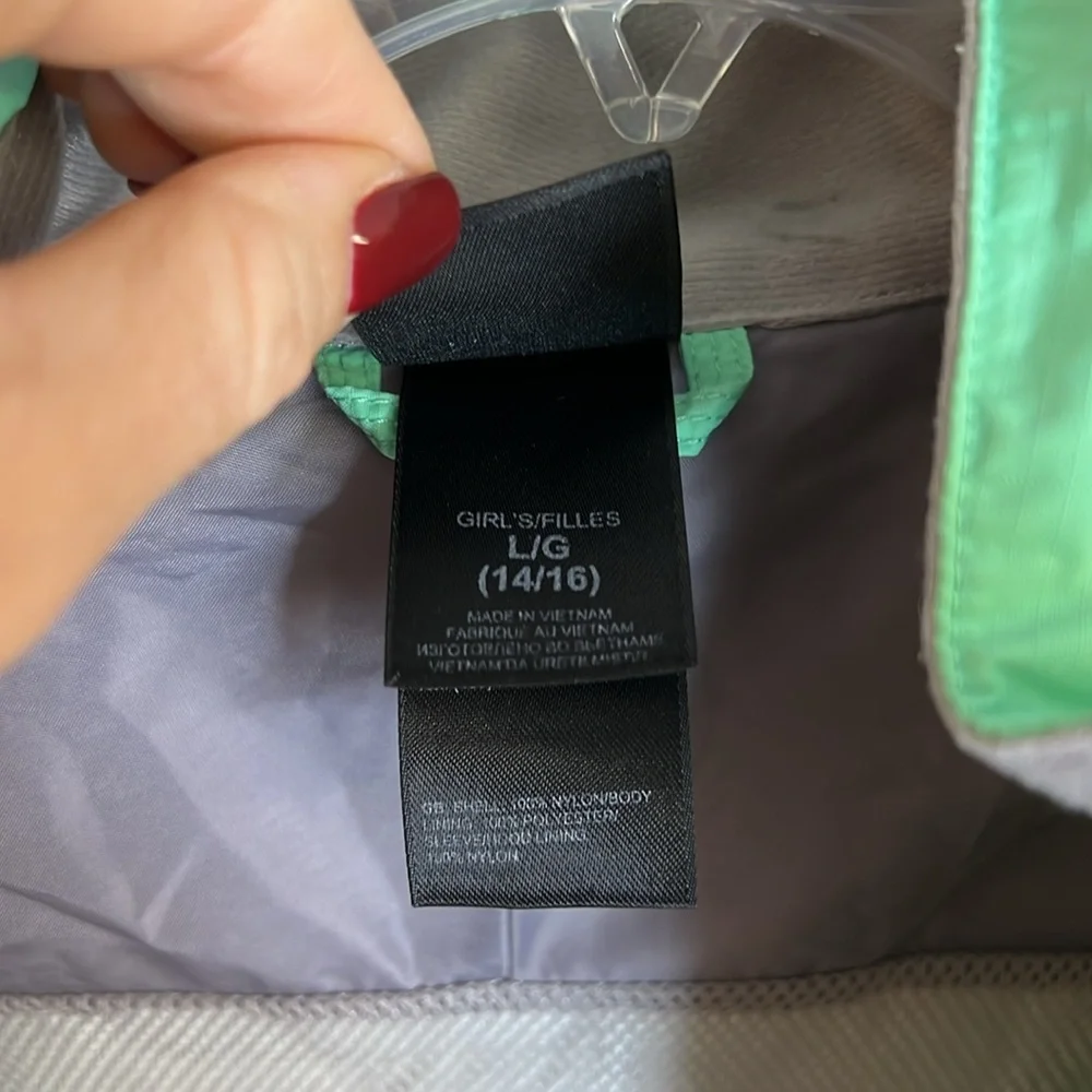 The North Face Green Windbreaker-‎ Girl’s 14/16